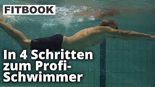 Delfinschwimmen lernen mit Toni Embacher  FITBOOK [upl. by Yeaton]