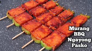 Murang BBQ Sa Pasko  Tokwa BBQ Recipe [upl. by Ennairej]