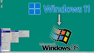 Windows 98 Classic Theme in Windows 11 [upl. by Suh204]