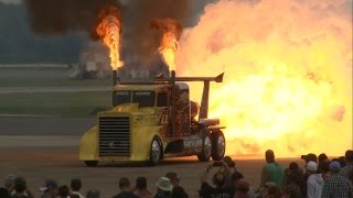 2014 NAS Oceana Airshow  Shockwave Jet Truck [upl. by Nacnud]