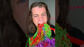 Spicy Rainbow Ramen ASMR 🥵 [upl. by Jaqitsch]