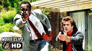 LETHAL WEAPON CLIP COMPILATION 1987 Mel Gibson Movie CLIPS HD [upl. by Arimaj476]