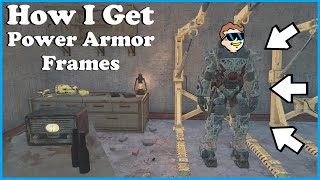 How I Get Tons of Power Armor Frames  Fallout 4 [upl. by Nonah]