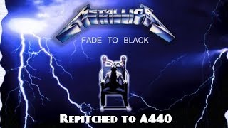 Metallica  Fade To Black at A440 Tuning [upl. by Mcarthur104]