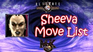 UMK3  MK3  Sheeva Move List [upl. by Russi416]