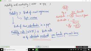 Natality and mortality rate Population Ecology part 5 [upl. by Renaxela]