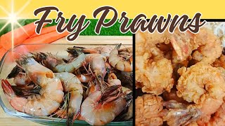 Fry Prawns Recipe  Broasted Prawns  Prawn Tempura Yummy 🍤 [upl. by Aitnauq]