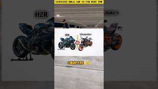 KTM Duke 1290 vs Kawasaki Ninja h2r 👿😎shortvideo trendingshorts trending [upl. by Netnert118]