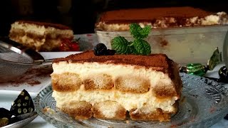 Tiramisú fácil tarta sin horno [upl. by Hairacaz]