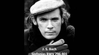 J S Bach  Sinfonias BWV 796801 33  Glenn Gould Piano [upl. by Eelime]