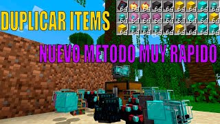 ✅ Truco Duplicar Items en Minecraft Bedrock 12080 ✅ NUEVO METODO [upl. by Ahsilram808]