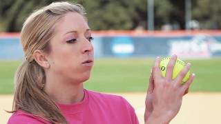 Softball Pitching tips How to throw a dropball  Amanda Scarborough [upl. by Adnopoz173]