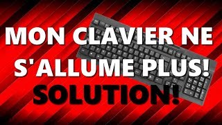 TUTO MON CLAVIER NE SALLUME PLUS Solution [upl. by Barnet]