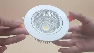 COB Dimmable 0 10V 3W 30W LED Recessed downlight [upl. by Laon]