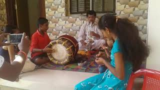 Thavil playing the yajnesh Devadiga ballamanja with harish saxophone ballamanja [upl. by Llevel401]