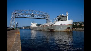 Manitoulin departing into the Foggy Lake Departing Duluth MN loaded with Ore for Sault Ste Marie [upl. by Adnala146]