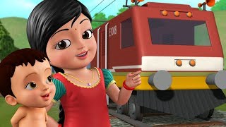 கூக் கூ ரயில் வண்டி  Kids Train Song  Tamil Rhymes for Children  Infobells [upl. by Llerref580]