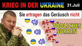 31JULI DROHNENVIDEOS Russen TÖTEN SICH SELBST wenn sie DIESES GERÄUSCH HÖREN  UkraineKrieg [upl. by Ciredor]