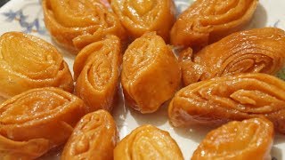 Easy Madatha Kaja recipe in telugu by amma kitchen  Indian sweet [upl. by Aubigny]