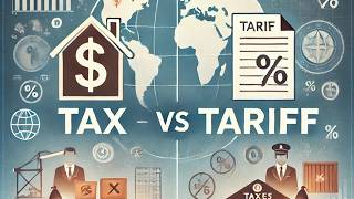 Difference between Tax and Tariff [upl. by Annauqal]