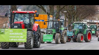 Auch in CochemZell Bauern demonstrieren gegen Kürzungen [upl. by Elsworth]