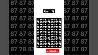 Find the number 78 shorts shortsfeed [upl. by Iba]