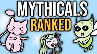 Ranking EVERY Mythical Pokemon Competitively [upl. by Aerdnek148]