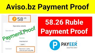 Avisobz Payment Proof  Aviso Withdraw  Ruble Earning Sites Today [upl. by Pickford]