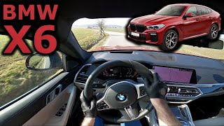 2021 BMW X6 40d xDrive  POV test drive [upl. by Dnalrah]