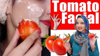 Eid Tomato 🍅 Facial 100 Results Easy Step for Skin Brightening [upl. by Yelsel]