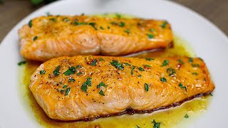 HonigKnoblauch glasierter Lachs Einfaches Lachs Rezept [upl. by Ahsienel]