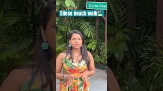 Siloso beach 🏝️ walk 🚶‍♀️ youtubeshorts shortsviral beach sea viralvideo trending [upl. by Lled]