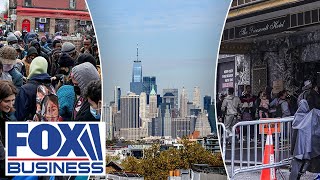 NYC offering free tickets to migrants to flee city [upl. by Noryak978]