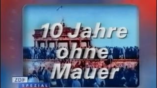 10 Jahre ohne Mauer  ZDFSpezial mit Thomas Bellut  9 November 1999 [upl. by Nifled126]