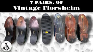 7 PAIRS Vintage Florsheim brought back to life [upl. by Aihtnamas]