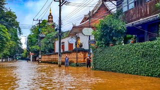 Flooding in Chiang Mai Thailand 25th of September 2024 [upl. by Losse]