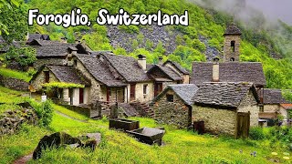 Foroglio Switzerland 4K  The hidden gem in the heart of Switzerland  A real Fairytale village [upl. by Aksehcnarf634]