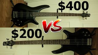 Ibanez GSR200 VS SR300 200 Ibanez Bass VS 400 Ibanez Bass Shootout Review [upl. by Ledba]