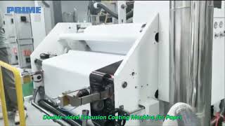 Doublesided Extrusion Coating Machine for Paper [upl. by Nerrat]