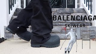 Balenciaga Alaska Ski Boot ON FOOT  SIZING [upl. by Grodin]