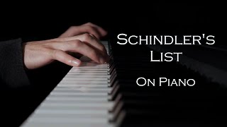 Theme From Schindlers List  John Williams  Piano Solo [upl. by Essilem]