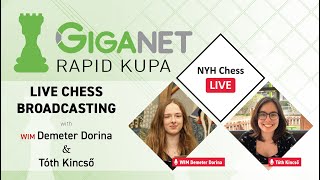 LIVE Giganet Rapid Kupa  NYH Chess Hungarian [upl. by Ku36]