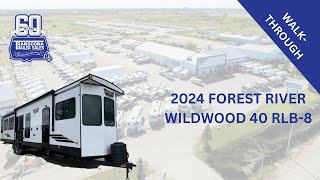 2024 FOREST RIVER WILDWOOD 40 RLB8 STOCK  13753 [upl. by Lurie]