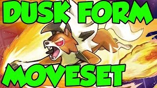 How To Use Dusk Lycanroc Dusk Lycanroc Moveset in Pokemon Ultra Sun and Pokemon Ultra Moon [upl. by Akerdnuhs480]