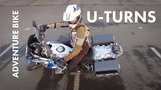 How To UTurn on Adventure Motorcycles  Works with Street Bikes Too [upl. by Adran]