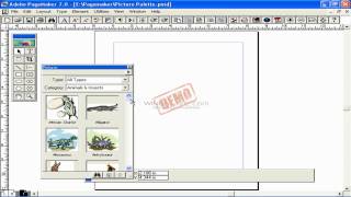Picture Palette in Adobe Page Maker 70 HD [upl. by Llerryt]