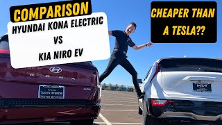 BudgetFriendly EVs Hyundai Kona Electric vs Kia Niro EV Showdown [upl. by Eixid954]