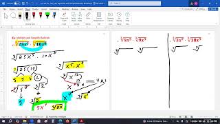 Lec8 JTFA Sec10256 M1030 Simplifying Multiplying Rationalizing Radicals [upl. by Geno]