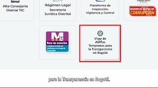 ¿Cómo usar el Visor de Alertas Tempranas para la Transparencia en Bogotá [upl. by Nnaerb903]