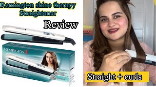 Best straightener for frizzy hair Remington shine therapy argan oil straightener [upl. by Zimmermann954]